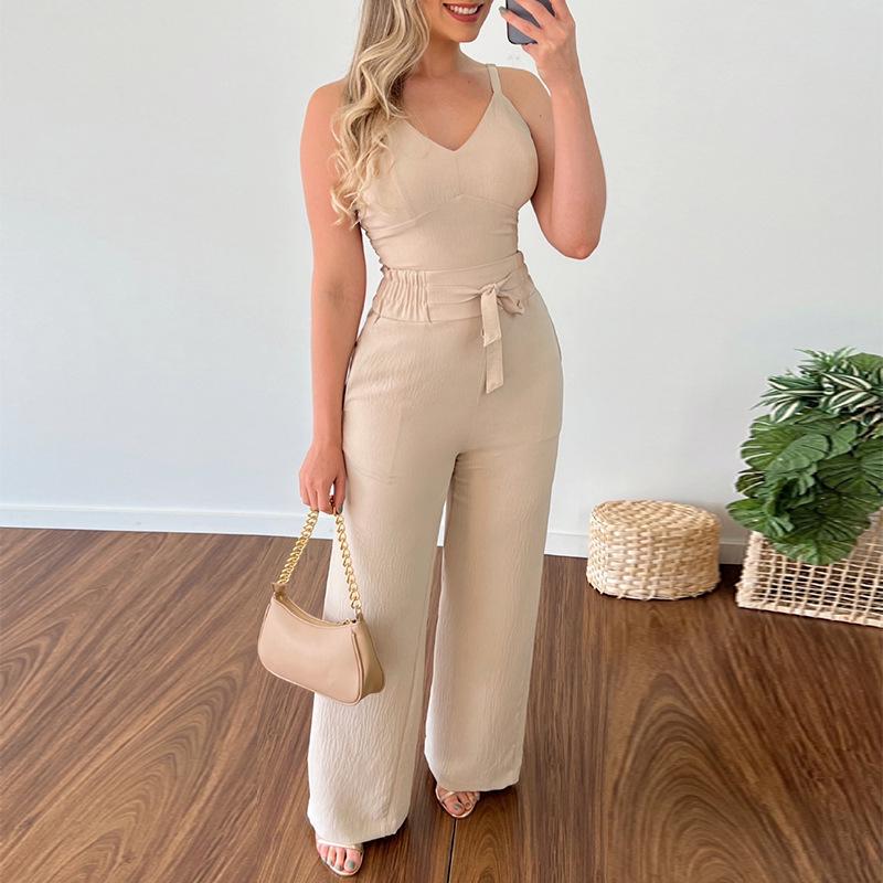 2025 Spring V-Neck Short Vest & Drawstring High-Waist Patch Pocket Pants Suit for Women Large
2025 Spring V-Neck Short Vest & Drawstring High-Waist Patch Pocket Pants Suit for Women Large