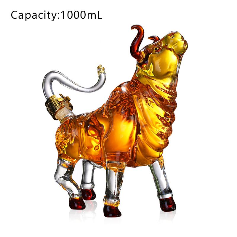 1000mL Cattle Glass The Wine Bottle Fruit Juice Whisky Borosilicate Animal Arts And Crafts Ornament Decoration For Bar Gift 1.0L
1000mL Cattle Glass The Wine Bottle Fruit Juice Whisky Borosilicate Animal Arts And Crafts Ornament Decoration For Bar Gift 1.0L