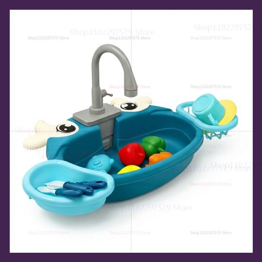 Children Play Kitchen Set with Simulated Dishwasher Sink Hand Basin Electric Circulating Water Toy for Boys Girls Kids Role Play
Children Play Kitchen Set with Simulated Dishwasher Sink Hand Basin Electric Circulating Water Toy for Boys Girls Kids Role Play