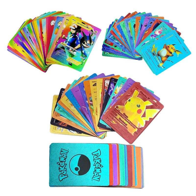 Карты с покемонами, металлические, золотые и серебряные Vmax GX энергетические карты Чаризард Пикачу, редкая коллекция, боевой тренер, подарок для мальчиков
Карты с покемонами, металлические, золотые и серебряные Vmax GX энергетические карты Чаризард Пикачу, редкая коллекция, боевой тренер, подарок для мальчиков