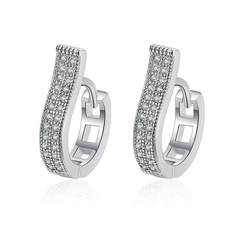 Luxury Brand Trendy Number 6 Full Zircon Hoop Earring for Women Exquisite Gold Color Stainless Steel Bride Zircon Accessories
Luxury Brand Trendy Number 6 Full Zircon Hoop Earring for Women Exquisite Gold Color Stainless Steel Bride Zircon Accessories