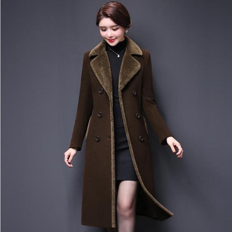 Fashion Winter Warm Women Overcoat Thickened Wool Blend Jacket Slim Long Coat Plus Size M 5XL Female Outerwear Cashmere Collar XXXXXL колір темно кави
Fashion Winter Warm Women Overcoat Thickened Wool Blend Jacket Slim Long Coat Plus Size M 5XL Female Outerwear Cashmere Collar XXXXXL колір темно кави