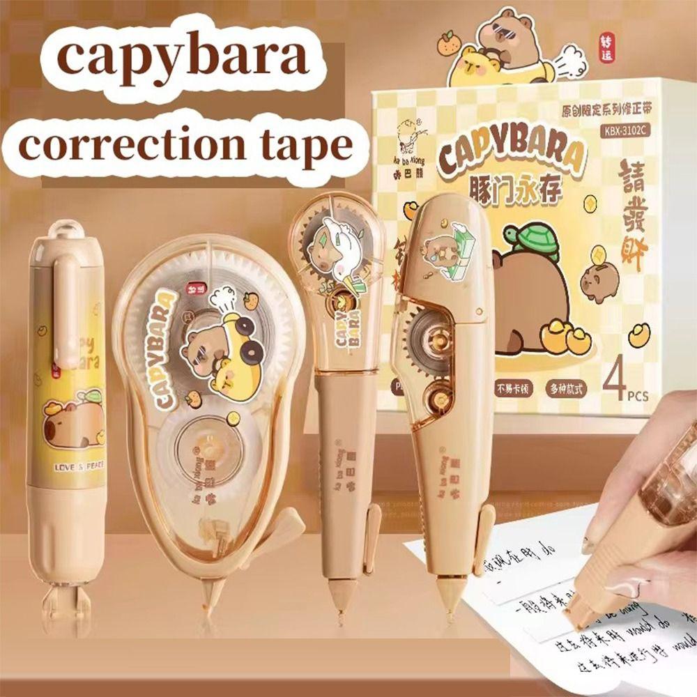 4 шт. Гладкая корректирующая лента Capybara, бесшумная белая корректирующая лента, 4 шт. корректирующая лента, инструменты для студентов Style B
4 шт. Гладкая корректирующая лента Capybara, бесшумная белая корректирующая лента, 4 шт. корректирующая лента, инструменты для студентов Style B
