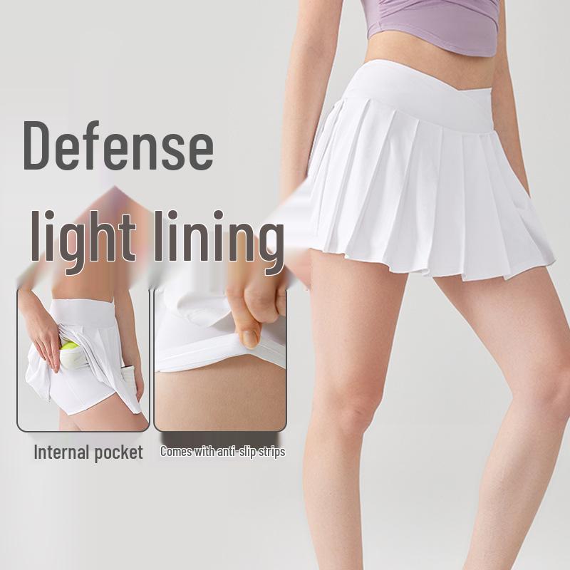 Wuxi Jiu Yi Pleated Tennis Skirt: Anti-Slip, Comfortable Two-Piece Design with Built-in Shorts Medium
Wuxi Jiu Yi Pleated Tennis Skirt: Anti-Slip, Comfortable Two-Piece Design with Built-in Shorts Medium