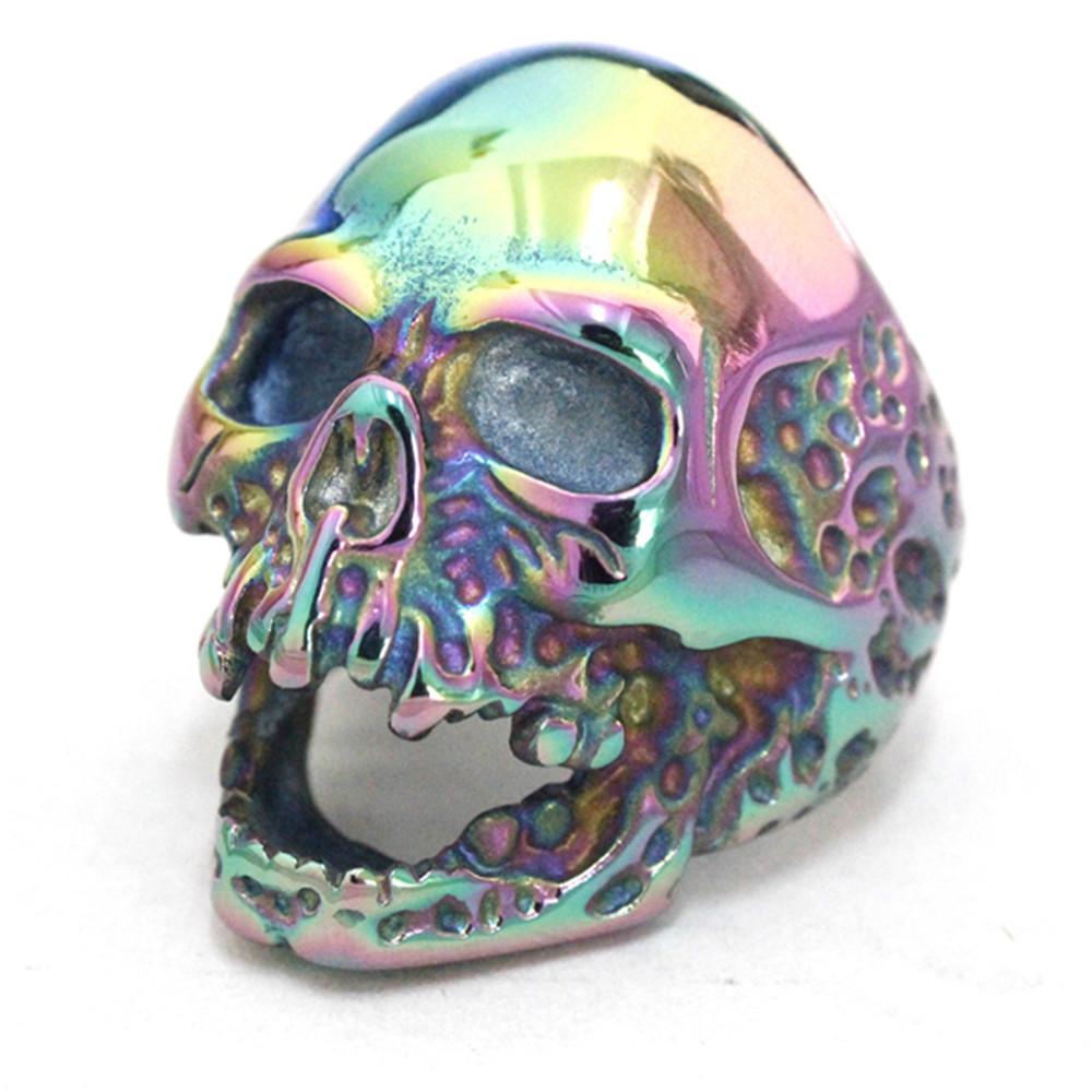 Szie 7-15 Support Dropship Rainbow Color Ring 316L Stainless Steel Jewelry Biker Style Men Evil Ring 7
Szie 7-15 Support Dropship Rainbow Color Ring 316L Stainless Steel Jewelry Biker Style Men Evil Ring 7