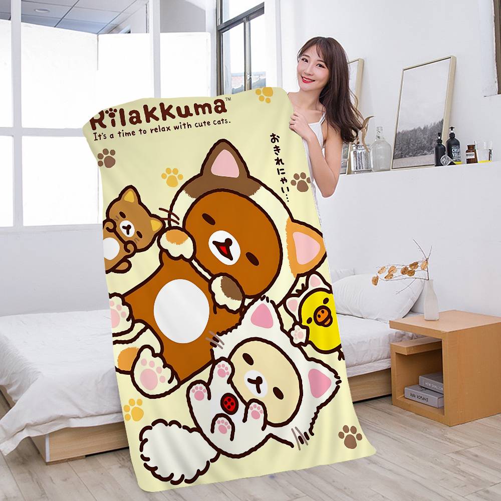 Cute Rilakkuma Bear Microfiber Printed Beach Towel Mountain Climbing Yoga Beach Swimming Running Absorbent Soft Towel W40*H60(CM)
Cute Rilakkuma Bear Microfiber Printed Beach Towel Mountain Climbing Yoga Beach Swimming Running Absorbent Soft Towel W40*H60(CM)