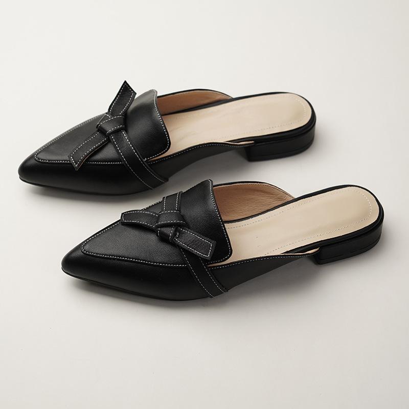 2025 summer new bag head pointed half slippers women wear muller shoes flat low heel half tray sandals 40 чорний
2025 summer new bag head pointed half slippers women wear muller shoes flat low heel half tray sandals 40 чорний