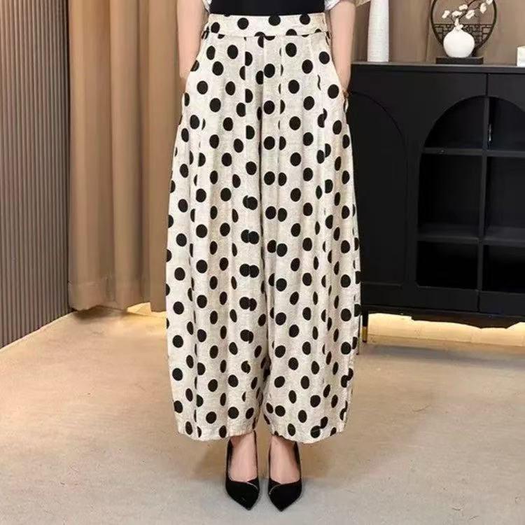 2026 Spring/Summer French Polka Dot Casual Elastic Lantern Pants XL (for 115-130 lbs) бежевый
2026 Spring/Summer French Polka Dot Casual Elastic Lantern Pants XL (for 115-130 lbs) бежевый