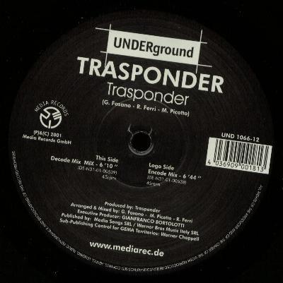 12inch Record TRASPONDER - Trasponder UND106612 Underground 2001 Germany Dance & Electronica Used
12inch Record TRASPONDER - Trasponder UND106612 Underground 2001 Germany Dance & Electronica Used