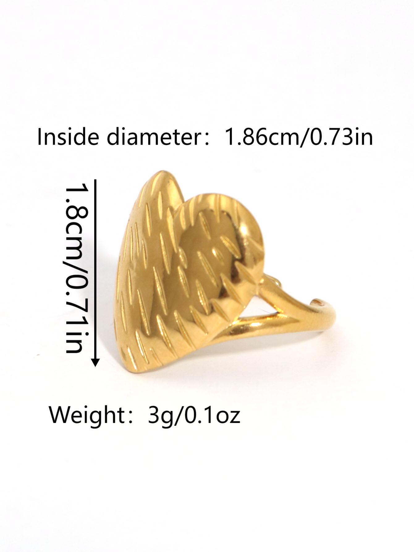 2025 New Stainless steel 18K gold-plated Metal Heart rings for Women Stripe Waterproof Personalized Texture Charm Lovely Zircon resizable
2025 New Stainless steel 18K gold-plated Metal Heart rings for Women Stripe Waterproof Personalized Texture Charm Lovely Zircon resizable