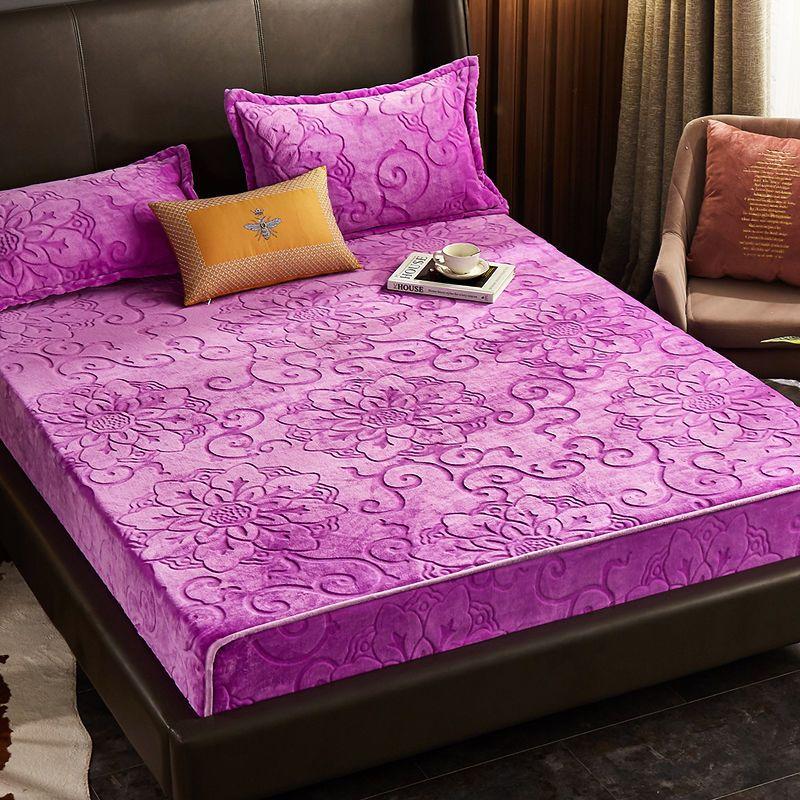Winter-lined, thickened coral fleece fitted sheet, warm, non-slip, fixed double-sided flannel mattress protector2/3pcs 90x200cm2pcs
Winter-lined, thickened coral fleece fitted sheet, warm, non-slip, fixed double-sided flannel mattress protector2/3pcs 90x200cm2pcs