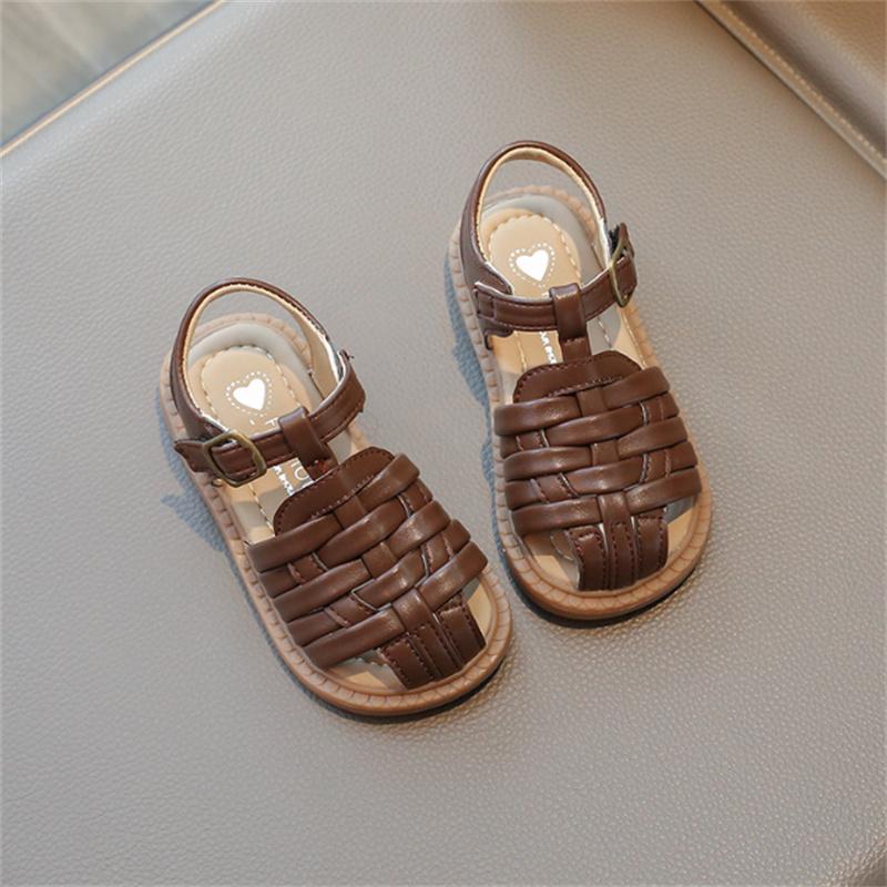 New Summer Kids Sandals For Girls Leather Cut-outs Closed Toe Shoes Soft Sole Fashion Toddler Kids Sandals 22-31 24
New Summer Kids Sandals For Girls Leather Cut-outs Closed Toe Shoes Soft Sole Fashion Toddler Kids Sandals 22-31 24