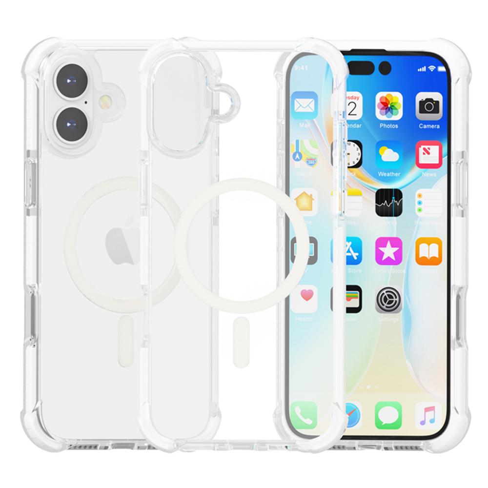 For iPhone 16 Plus Case Compatible with MagSafe Reinforced Corners TPU+Acrylic+TPE Phone Cover Black
For iPhone 16 Plus Case Compatible with MagSafe Reinforced Corners TPU+Acrylic+TPE Phone Cover Black