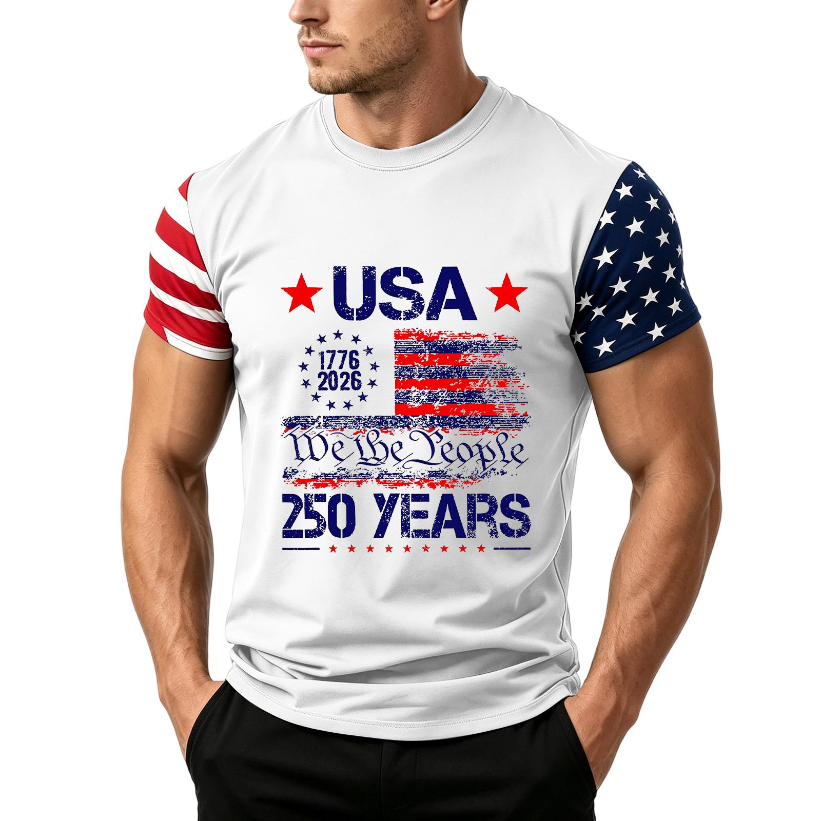 Men s Independence Day Flag Print Short Sleeve T-Shirt, Loose Casual Daily Summer Tops L білий
Men s Independence Day Flag Print Short Sleeve T-Shirt, Loose Casual Daily Summer Tops L білий