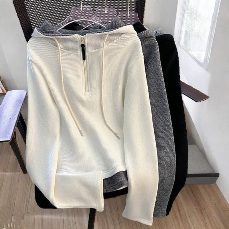 Базовая толстовка с капюшоном на молнии до середины, больших размеров, в стиле пэчворк и колор-блок - Женский универсальный облегающий весенний топ XXXL (suggested weight 165-205 jin) белый
Базовая толстовка с капюшоном на молнии до середины, больших размеров, в стиле пэчворк и колор-блок - Женский универсальный облегающий весенний топ XXXL (suggested weight 165-205 jin) белый