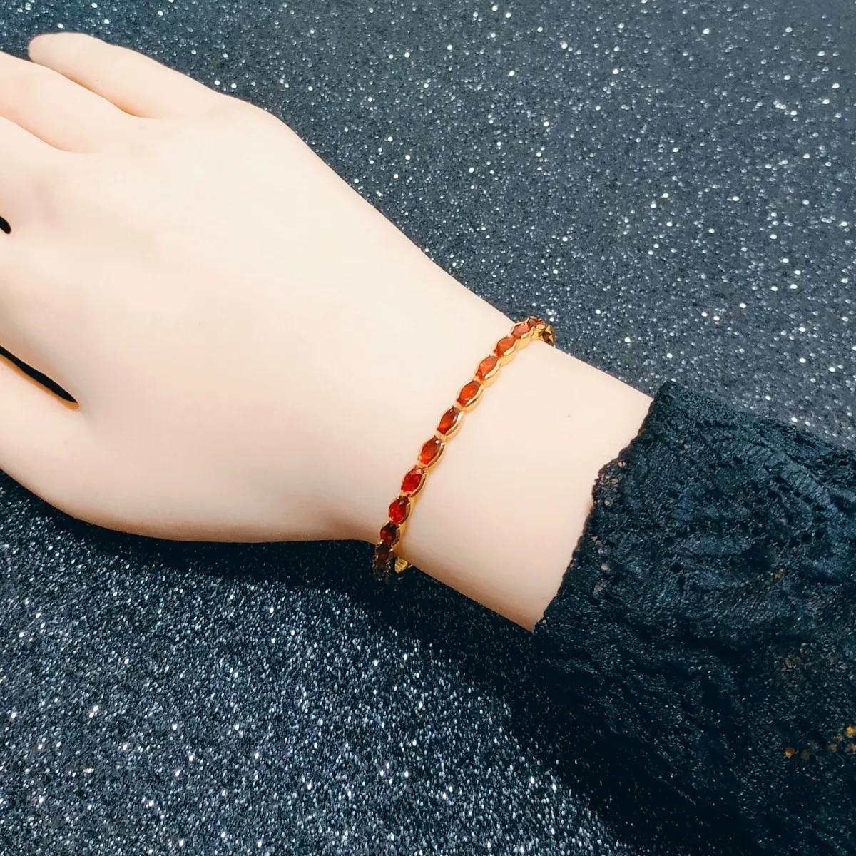 New Fashionable Zircon Bracelet to Attract Wealth, Simple Colorful Women s Versatile Bracelet 18cm
New Fashionable Zircon Bracelet to Attract Wealth, Simple Colorful Women s Versatile Bracelet 18cm