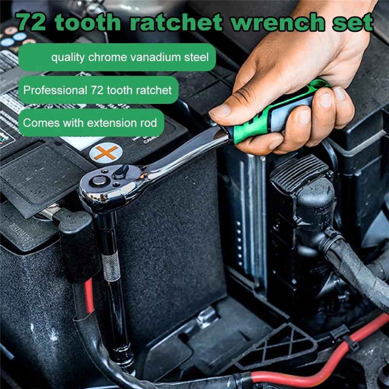 SHGO-Auto Repair Spanner 21Pcs Socket Sleeve Wrench Set Car Repair Tool Hand Tools Key Set Wrench Ratchet Wrench Set 3/8
SHGO-Auto Repair Spanner 21Pcs Socket Sleeve Wrench Set Car Repair Tool Hand Tools Key Set Wrench Ratchet Wrench Set 3/8