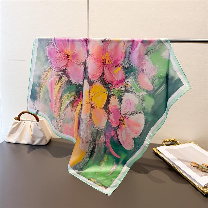 2026 New Oil Painting Print Square Scarf for Women Soft Satin Wraps Neckerchief Female Hair Bands Ribbon Headband Bandana 70x70CM
2026 New Oil Painting Print Square Scarf for Women Soft Satin Wraps Neckerchief Female Hair Bands Ribbon Headband Bandana 70x70CM