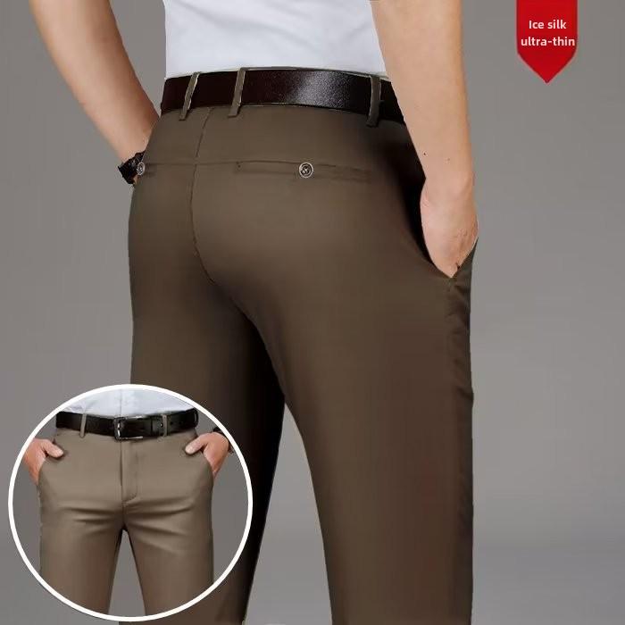Мужские летние легкие повседневные деловые брюки - прямые, свободные брюки Ice Silk для мужчин среднего возраста 38 кофейный
Мужские летние легкие повседневные деловые брюки - прямые, свободные брюки Ice Silk для мужчин среднего возраста 38 кофейный