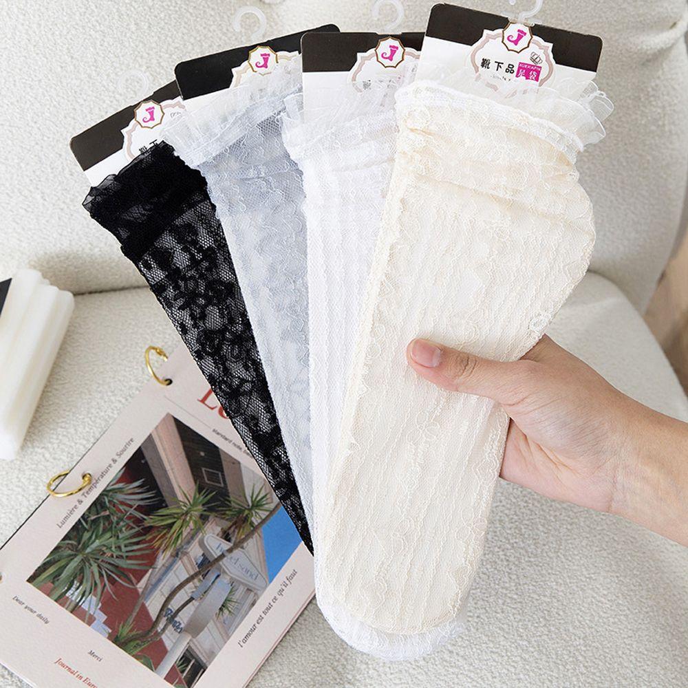 Retro Japanese Solid Color JK Summer Female Socks Korean Style Hosiery Lace Socks Ruffles
Retro Japanese Solid Color JK Summer Female Socks Korean Style Hosiery Lace Socks Ruffles