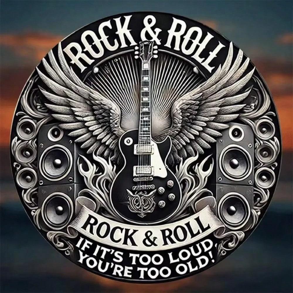 Vintage Metal Sign Rock and Roll Guitar Band Wings Headphones Decor 20x20cm різнокольоровий
Vintage Metal Sign Rock and Roll Guitar Band Wings Headphones Decor 20x20cm різнокольоровий