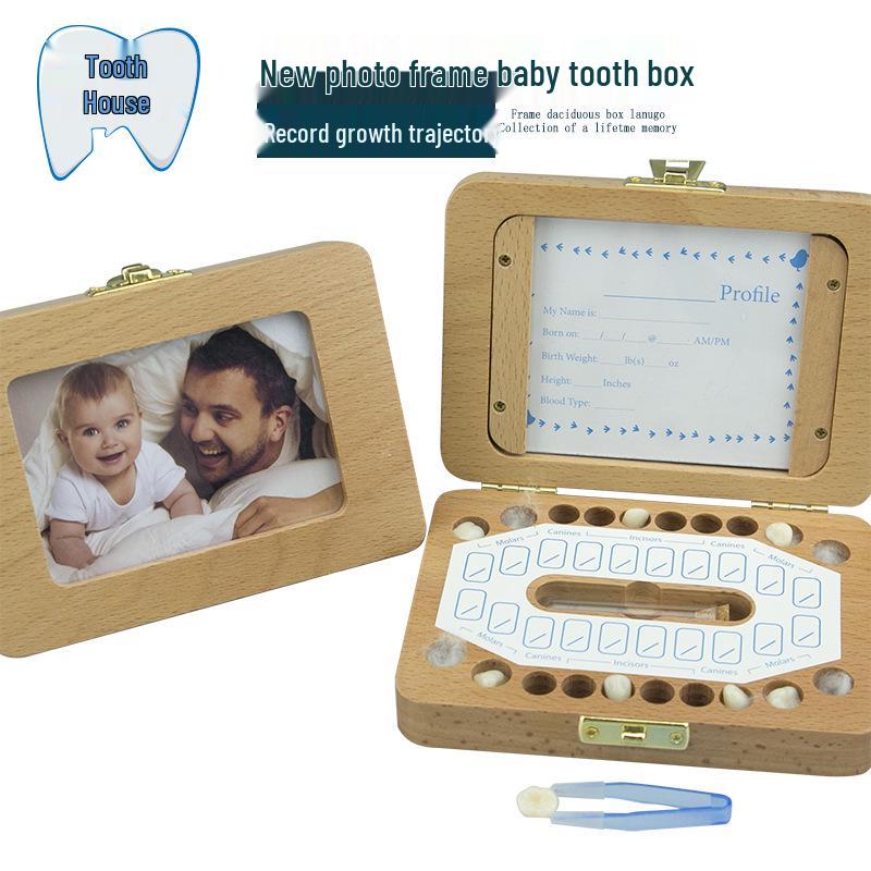 Tooth House Baby Keepsake Box: Custom Wooden Milk Teeth & Hair Photo Frame for Boys & Girls
Tooth House Baby Keepsake Box: Custom Wooden Milk Teeth & Hair Photo Frame for Boys & Girls