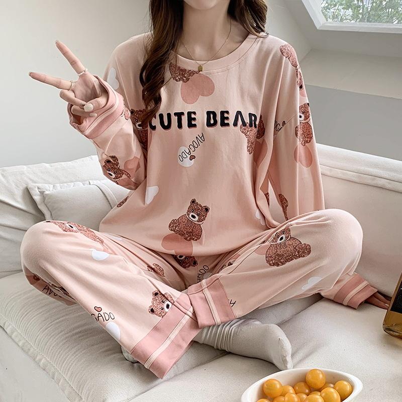 Зимняя хлопковая пижама с круглым вырезом, пижамный комплект с принтом для молодых девушек, ночная рубашка свободного размера, одежда для сна, одежда для отдыха и дома 2XL
Зимняя хлопковая пижама с круглым вырезом, пижамный комплект с принтом для молодых девушек, ночная рубашка свободного размера, одежда для сна, одежда для отдыха и дома 2XL
