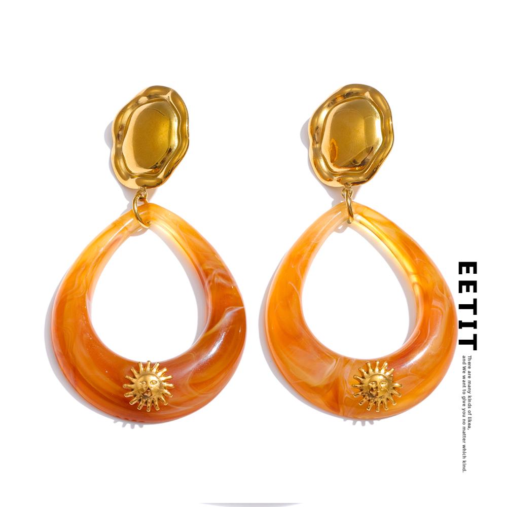 Eetit Fashion Acrylic Acetate Water Drop Hollow Drop Earrings for Women Stainless Steel Golden Arrivals Jewelry Accessories золотой
Eetit Fashion Acrylic Acetate Water Drop Hollow Drop Earrings for Women Stainless Steel Golden Arrivals Jewelry Accessories золотой