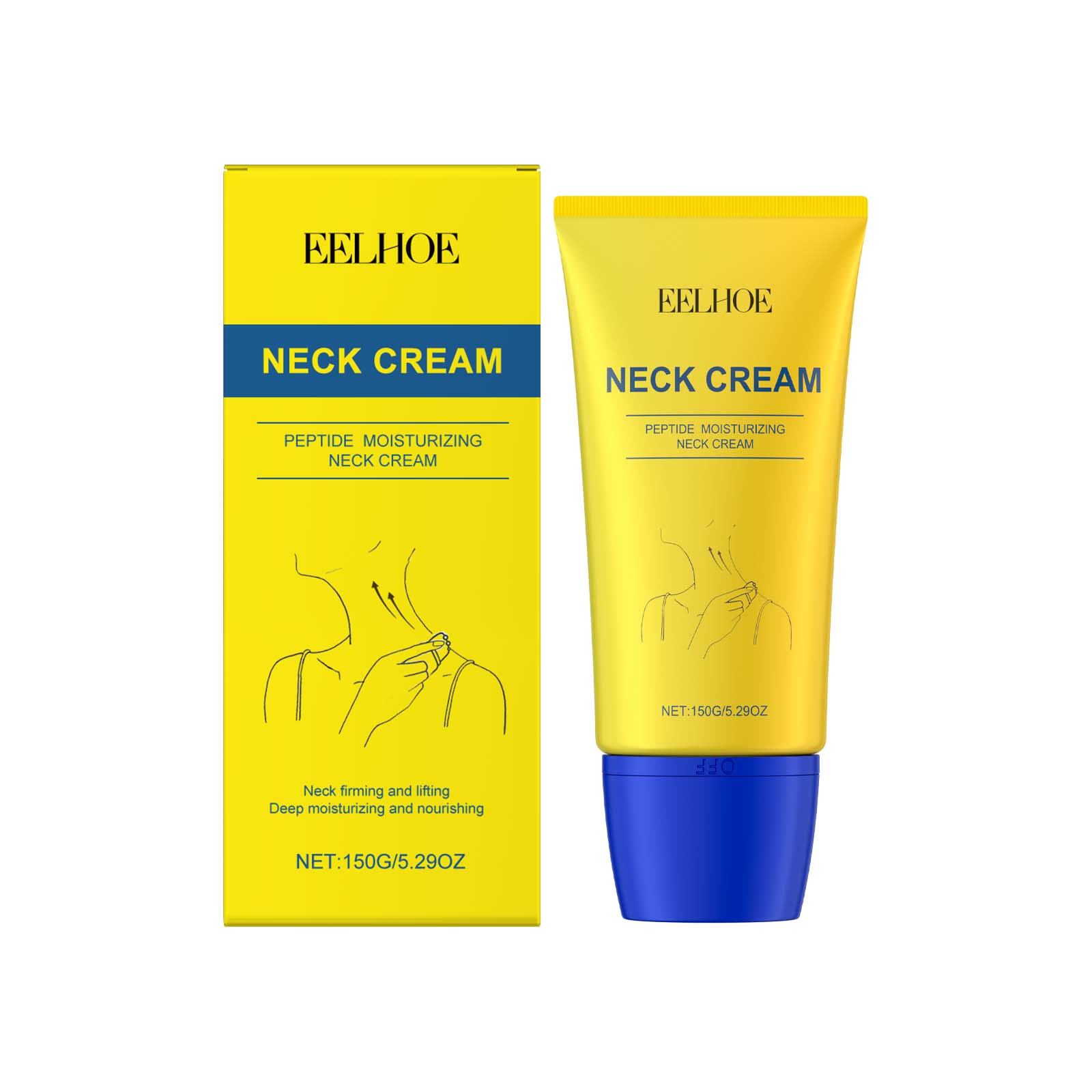 EELHOE Firming Neck Cream Anti Wrinkle Removal Against Aging Prevent Sagging Moisturizing Skin Lifting Neck and Neckline Cream 150g
EELHOE Firming Neck Cream Anti Wrinkle Removal Against Aging Prevent Sagging Moisturizing Skin Lifting Neck and Neckline Cream 150g
