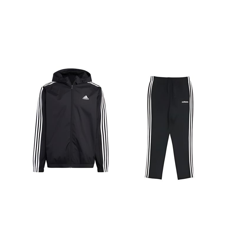 Adidas M 3S WB Ripstop Hooded Jacket Comfortable Fashion Long Pants Casual Sports Suit Unisex suit Black IB0384+DU0456 L
Adidas M 3S WB Ripstop Hooded Jacket Comfortable Fashion Long Pants Casual Sports Suit Unisex suit Black IB0384+DU0456 L