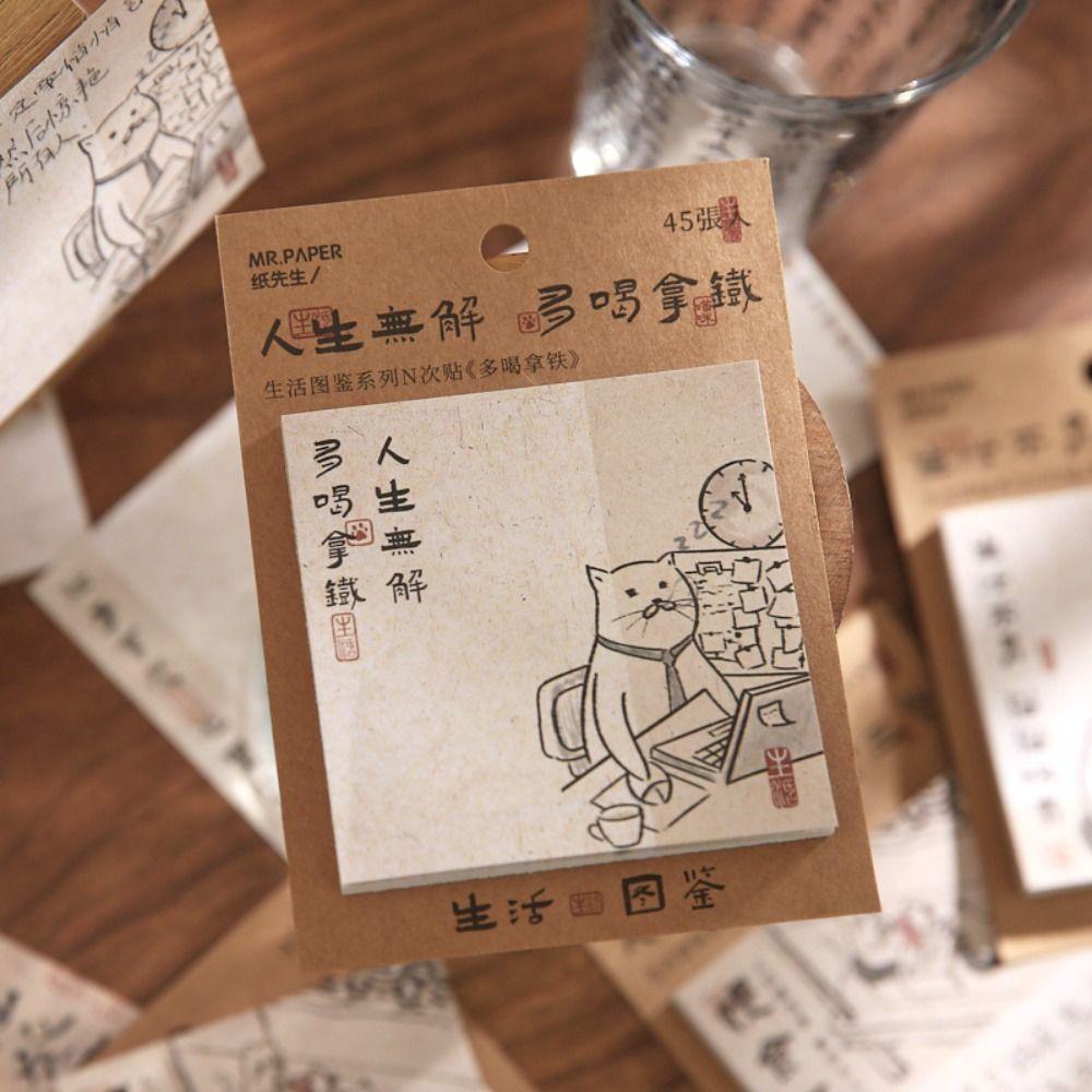 Tearing Memo Pad Hand-Drawn Cat Scrapbook Diary Making Journaling Plan Sticker Student Stationery
Tearing Memo Pad Hand-Drawn Cat Scrapbook Diary Making Journaling Plan Sticker Student Stationery