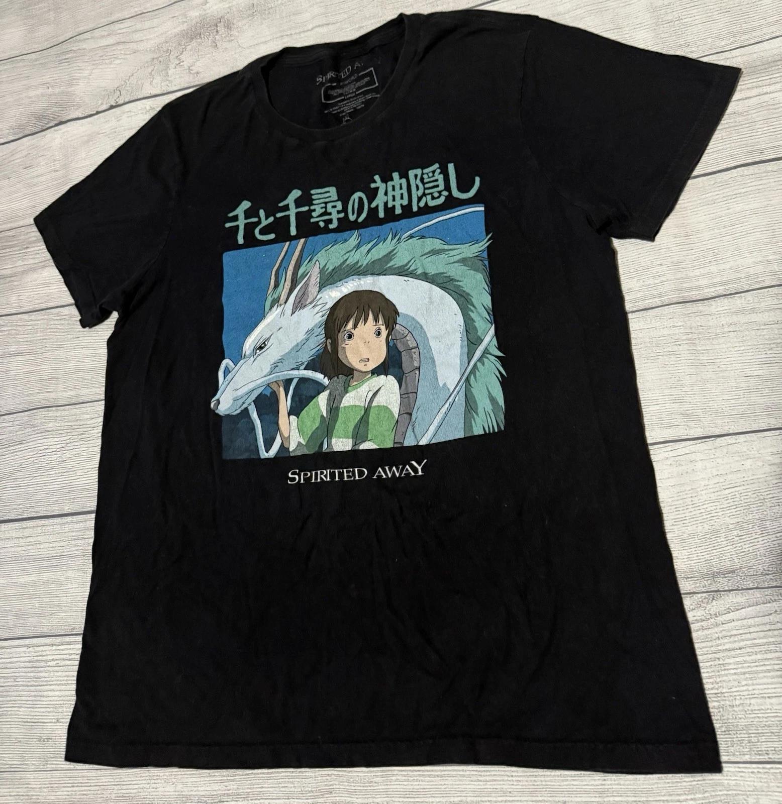 Винтажная футболка с аниме Унесенные призраками Bioworld Размер L Studio Ghibli 2001 Редкая 3XL
Винтажная футболка с аниме Унесенные призраками Bioworld Размер L Studio Ghibli 2001 Редкая 3XL