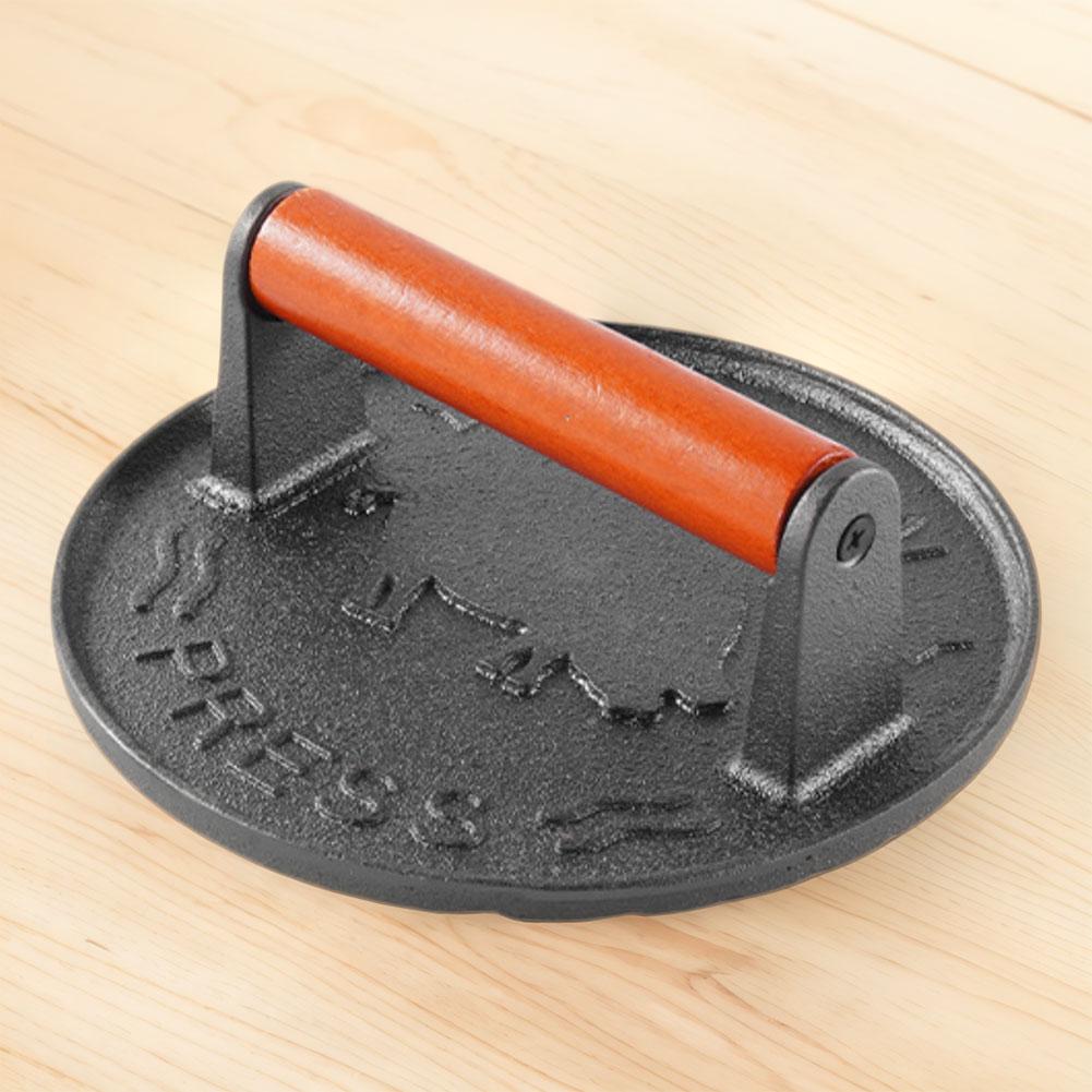 Cast Iron Burger Press Heavy-Duty Patty Maker Wooden Handle Burger Meat Press Mold 7.09 in Anti Scald for Griddle Grills CHINA
Cast Iron Burger Press Heavy-Duty Patty Maker Wooden Handle Burger Meat Press Mold 7.09 in Anti Scald for Griddle Grills CHINA