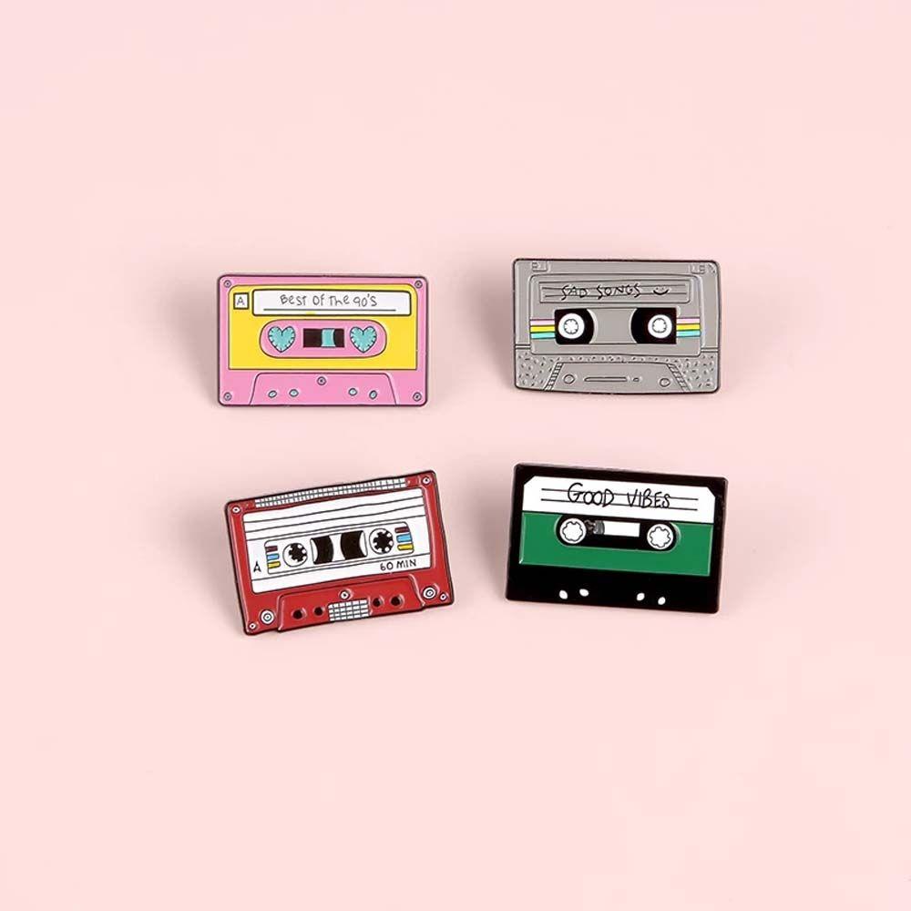 Nostalgic Old-school Vintage Lapel Pin Best Song Brooches 90 s Music Tape Pin Bag Badge Enamel Pin 3
Nostalgic Old-school Vintage Lapel Pin Best Song Brooches 90 s Music Tape Pin Bag Badge Enamel Pin 3