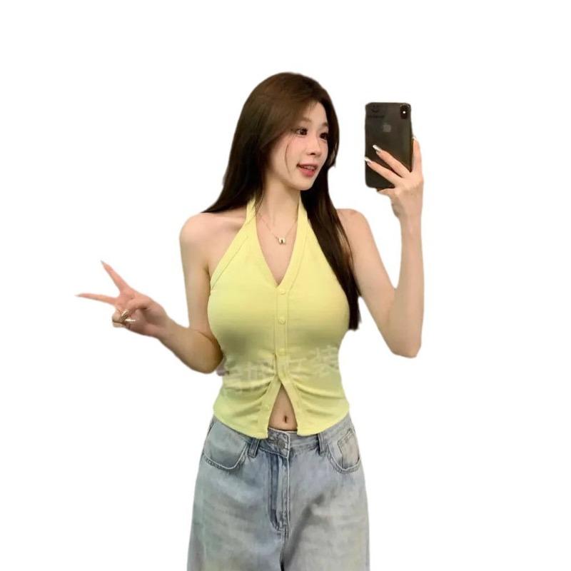 Жилет-халтер для женщин, летняя верхняя одежда, дизайн, шикарный, шикарный, красивая, Spice Girl с накладкой на грудь, верхняя одежда One size
Жилет-халтер для женщин, летняя верхняя одежда, дизайн, шикарный, шикарный, красивая, Spice Girl с накладкой на грудь, верхняя одежда One size