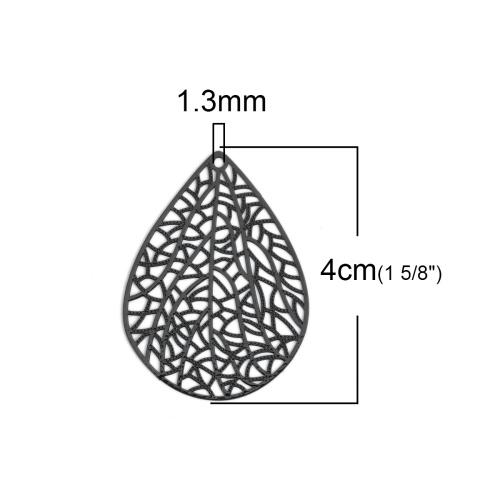 DoreenBeads Fashion Copper Filigree Stamping Pendants Black White Blue Drop Jewelry DIY Findings Charms 40mm x 30mm, 10 Piece
DoreenBeads Fashion Copper Filigree Stamping Pendants Black White Blue Drop Jewelry DIY Findings Charms 40mm x 30mm, 10 Piece