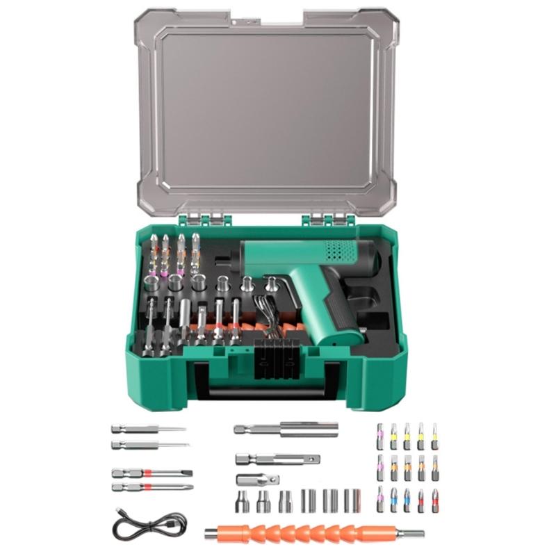 32pc/set MultiFunctional Electric Screwdriver Kit With 1500mAh Battery Bit Socket For Efficient Home Repair DIY Projects 1
32pc/set MultiFunctional Electric Screwdriver Kit With 1500mAh Battery Bit Socket For Efficient Home Repair DIY Projects 1