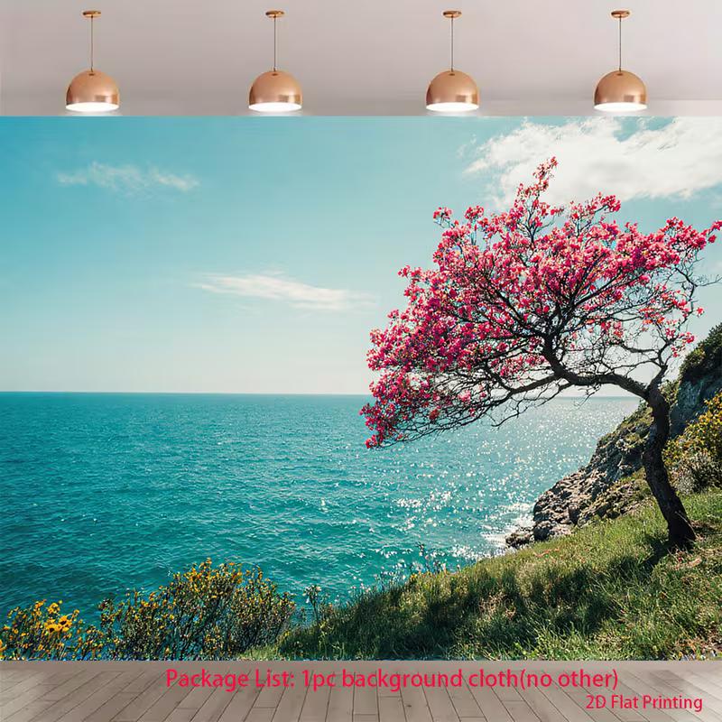 2D Ocean View Backdrop 2D Pink Blossom Tree Coastal Cliff Photo Background for Themed Shoot 47.2x31.5inch/120*80cm
2D Ocean View Backdrop 2D Pink Blossom Tree Coastal Cliff Photo Background for Themed Shoot 47.2x31.5inch/120*80cm