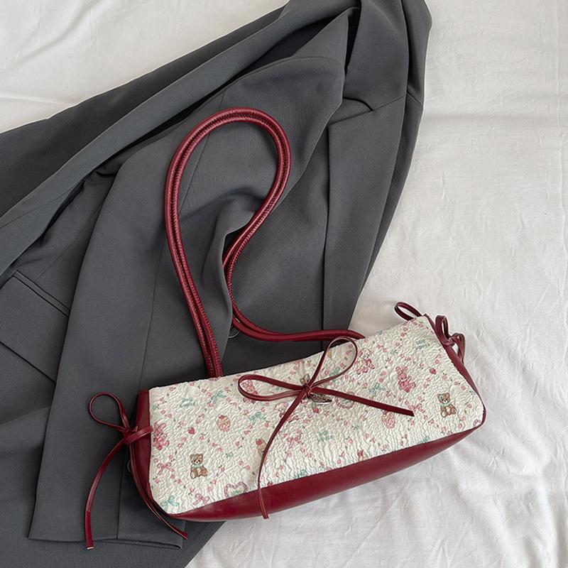 Fashion Sweet Bow Shoulder Bag Cartoon Print Underarm Bag Female Tote Bag Versatile Large Capacity Commuter Handbag KTB 31x9x12cm червоний
Fashion Sweet Bow Shoulder Bag Cartoon Print Underarm Bag Female Tote Bag Versatile Large Capacity Commuter Handbag KTB 31x9x12cm червоний