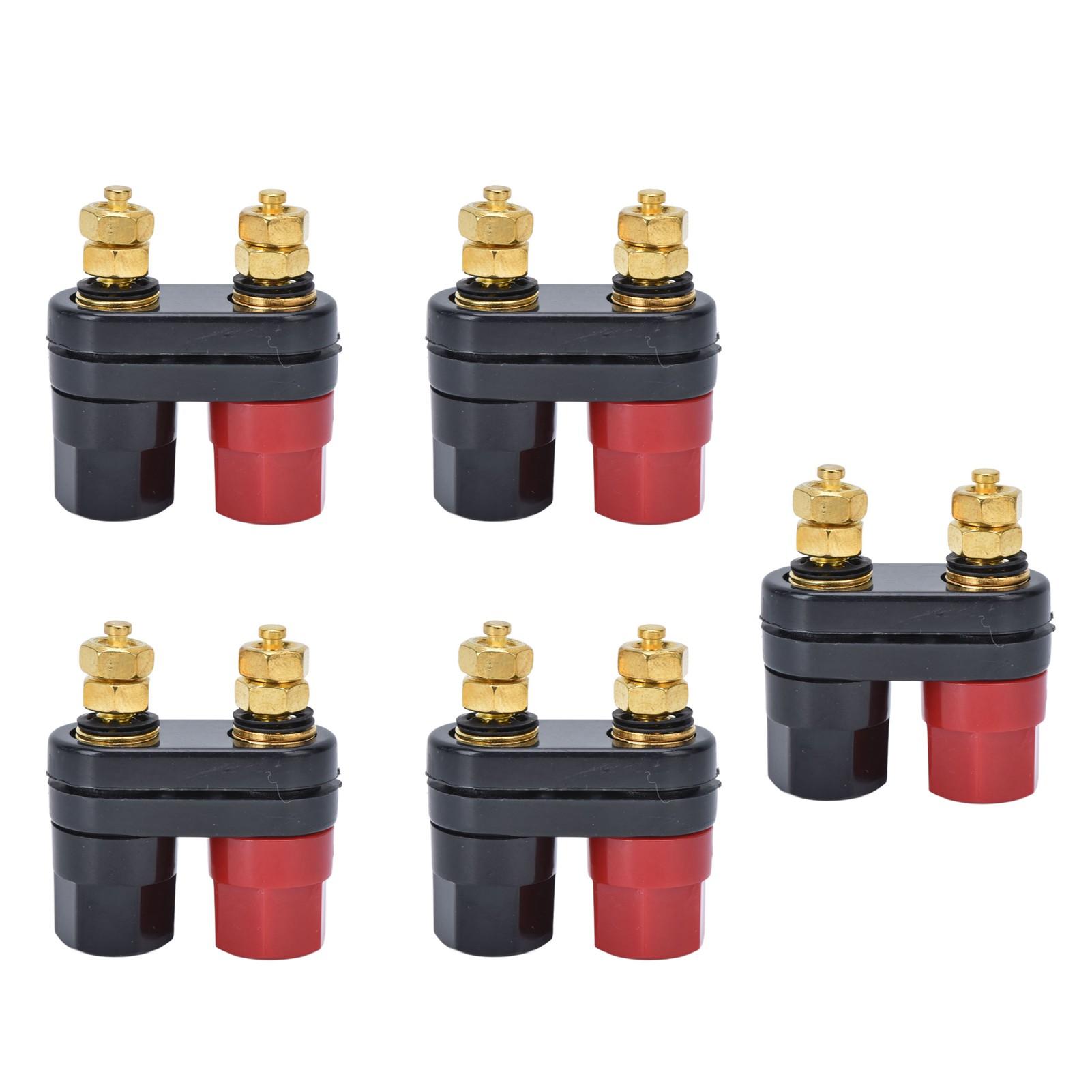 5Pcs Couple Binding Posts Copper Gold Plated Junction Post Block Terminal Long Mechanical Life
5Pcs Couple Binding Posts Copper Gold Plated Junction Post Block Terminal Long Mechanical Life