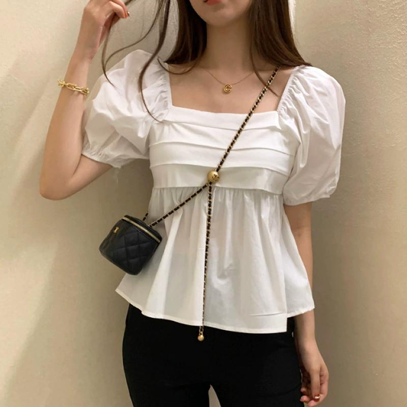 Summer One Shoulder Square Neck Bubble Sleeve Short Sleeve Shirt for Women s Trendy Fashion Top XL белый
Summer One Shoulder Square Neck Bubble Sleeve Short Sleeve Shirt for Women s Trendy Fashion Top XL белый