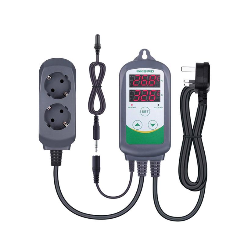 Inkbird Heating&Cooling Temperature Controller ITC-308S Thermostat Regulator Dual Relays With Waterproof Aquarium Probe Hot Sale EU Socket
Inkbird Heating&Cooling Temperature Controller ITC-308S Thermostat Regulator Dual Relays With Waterproof Aquarium Probe Hot Sale EU Socket
