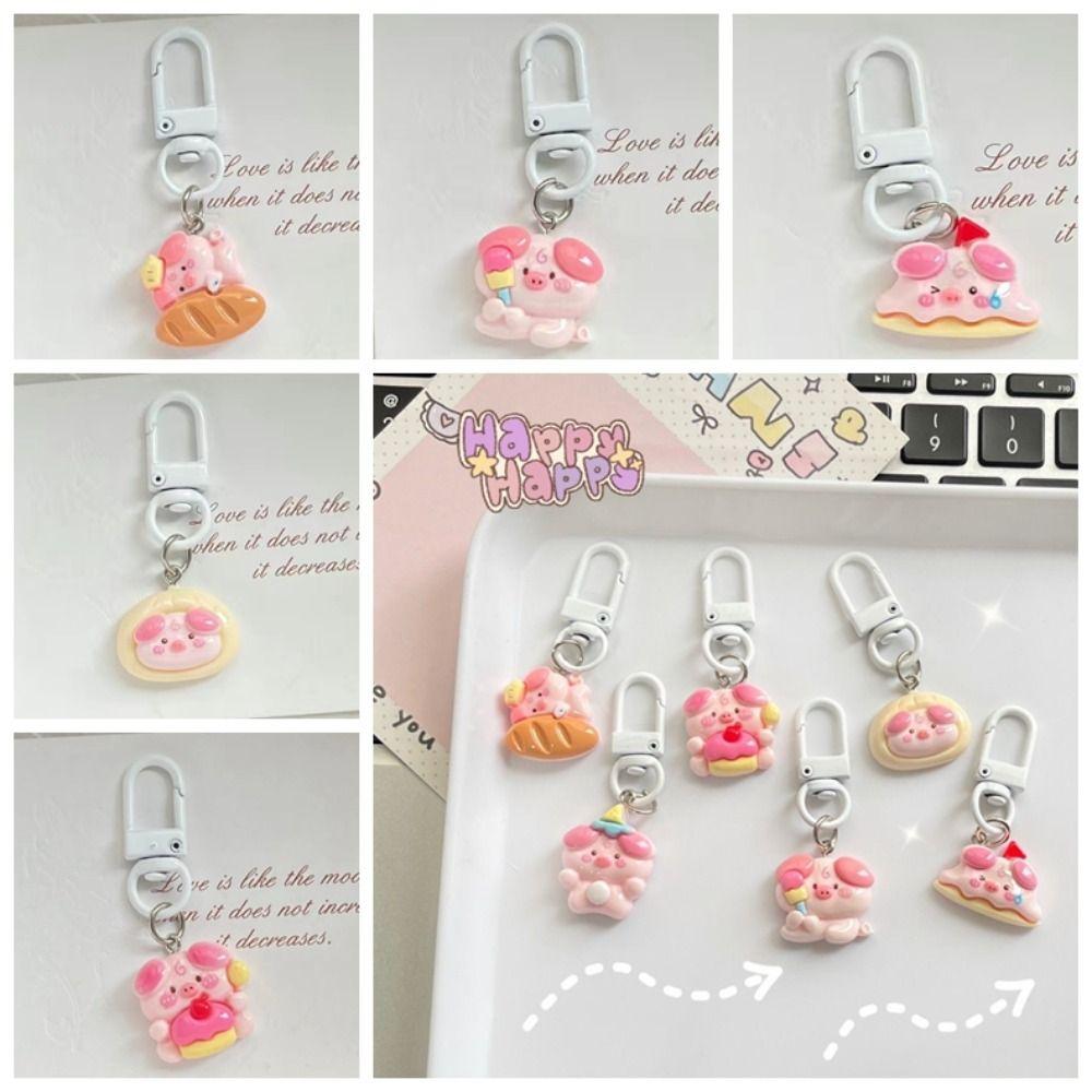 Jewelry Bread Pig Key Chain Resin Cartoon Anime Pig Keyring Food Pig Keychain Phone Accessories
Jewelry Bread Pig Key Chain Resin Cartoon Anime Pig Keyring Food Pig Keychain Phone Accessories
