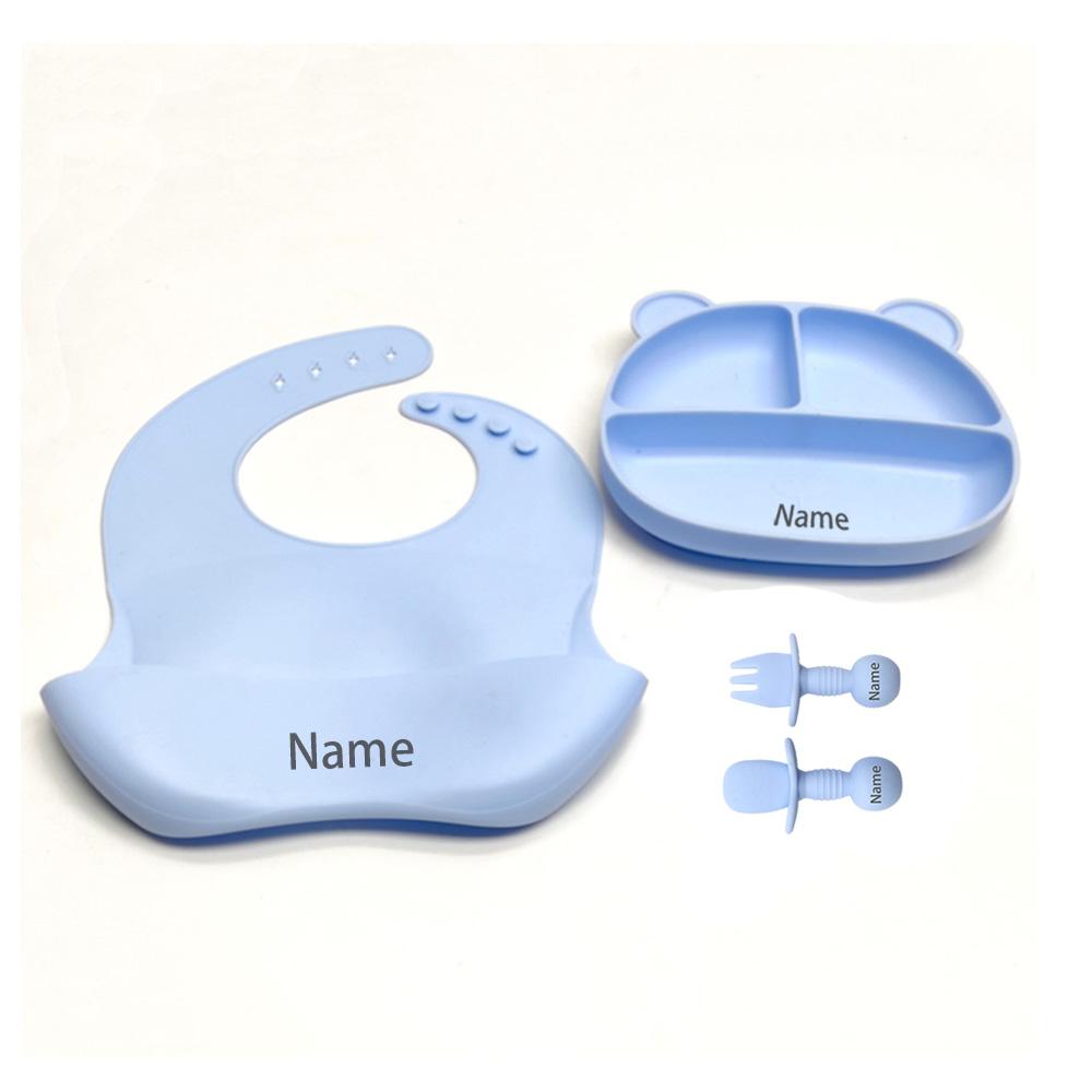 Non-Toxic 4Pcs Children S Tableware Set With Free Name Printing Personalized Silicone Tableware Unique Gift For Children And Children
Non-Toxic 4Pcs Children S Tableware Set With Free Name Printing Personalized Silicone Tableware Unique Gift For Children And Children