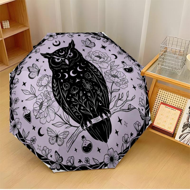 Mystic Owl in Magical Forest (2) Printed umbrella windproof folding umbrella portable sun and rain umbrella suitable for gifting
Mystic Owl in Magical Forest (2) Printed umbrella windproof folding umbrella portable sun and rain umbrella suitable for gifting