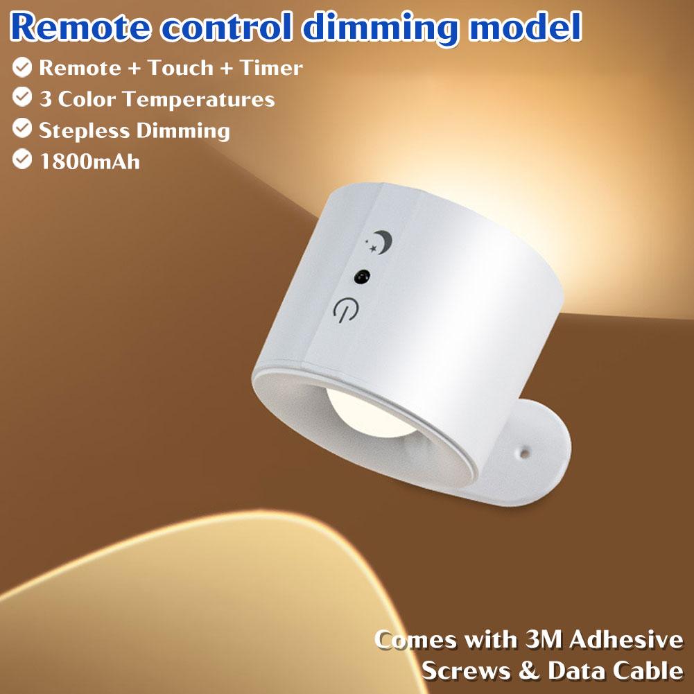 Touch Remote Control LED Reading Lamp Wireless USB Recharge Portable Double Head 360 Rotatable Wall Night Light For Bedroom білий
Touch Remote Control LED Reading Lamp Wireless USB Recharge Portable Double Head 360 Rotatable Wall Night Light For Bedroom білий