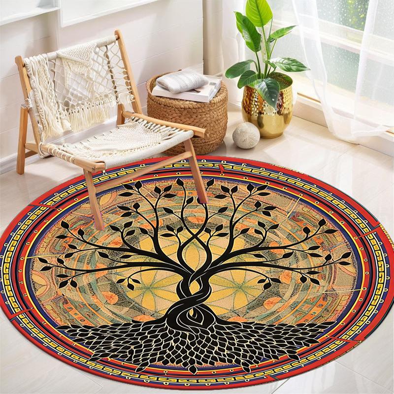 1Pc Tree of Life Circular Print Rug - home decoration Carpet For Living Room Bedroom Flooring Computer Chair Area Rug 80x80cm( 31x31in)
1Pc Tree of Life Circular Print Rug - home decoration Carpet For Living Room Bedroom Flooring Computer Chair Area Rug 80x80cm( 31x31in)