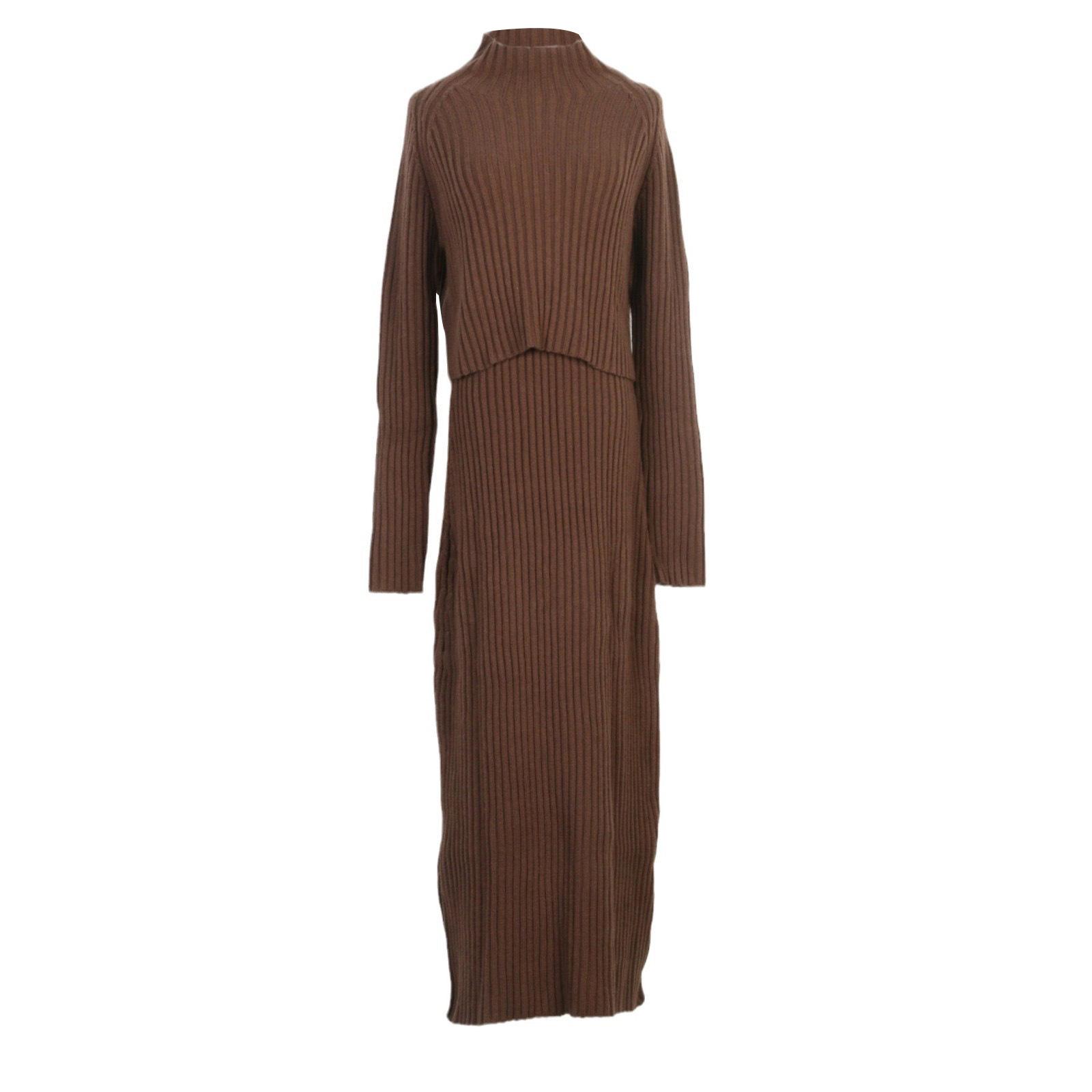 French Niche 2024 Autumn/Winter Ribbed Knit Half-High Neck Two-Piece Midi Dress with Camisole Top L
French Niche 2024 Autumn/Winter Ribbed Knit Half-High Neck Two-Piece Midi Dress with Camisole Top L