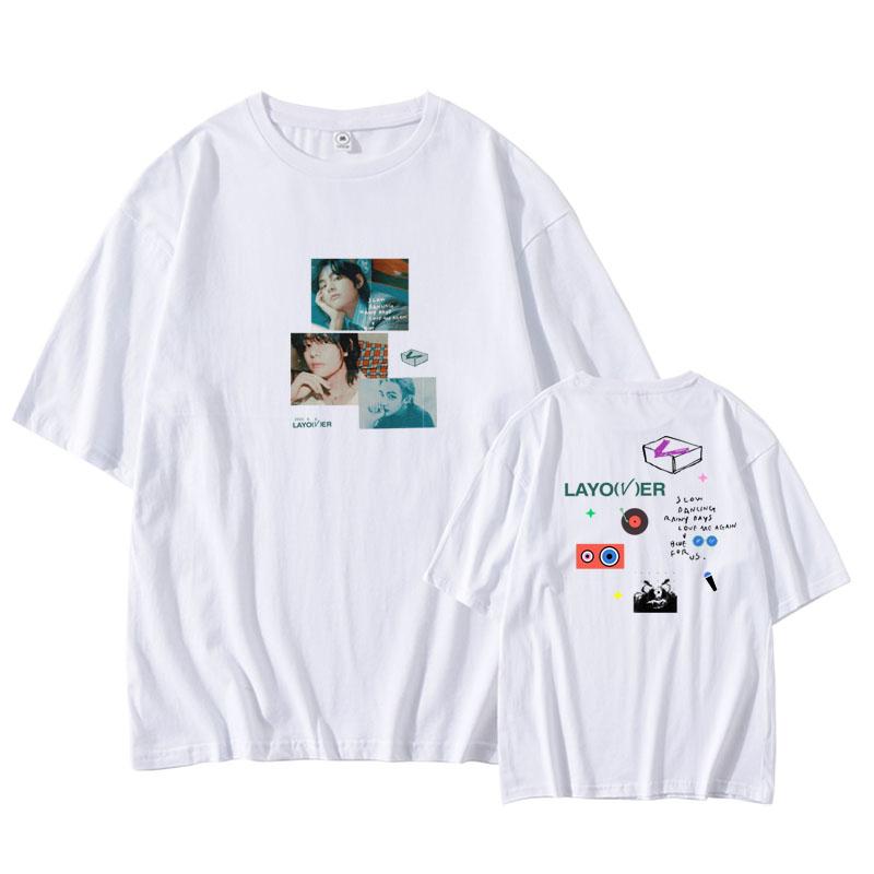 Kpop V Concert Layover Series Tshirt Oneck Print T Shirt Fashion Streetwear for Vs Fans Cotton Tee Women Clothing S
Kpop V Concert Layover Series Tshirt Oneck Print T Shirt Fashion Streetwear for Vs Fans Cotton Tee Women Clothing S