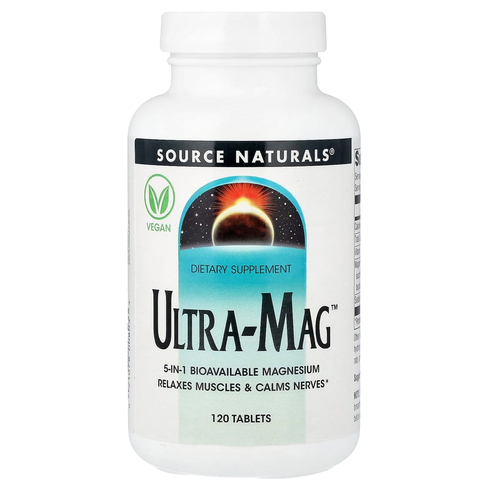 Source Naturals Ultra-Mag, 120 Tablets 120 pcs - 1 ea
Source Naturals Ultra-Mag, 120 Tablets 120 pcs - 1 ea